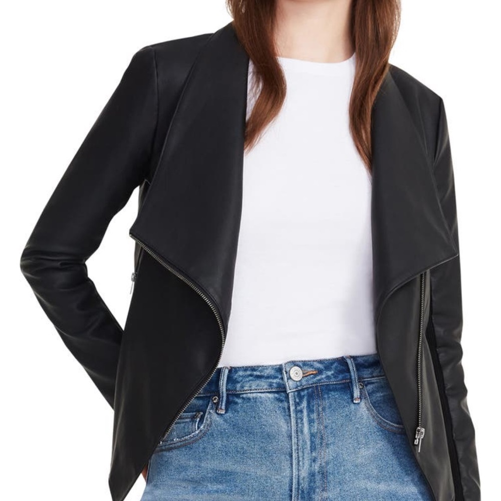 NWT BB Dakota up to speed faux leather jacket